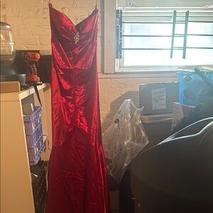 Elegant Red Evening Gown